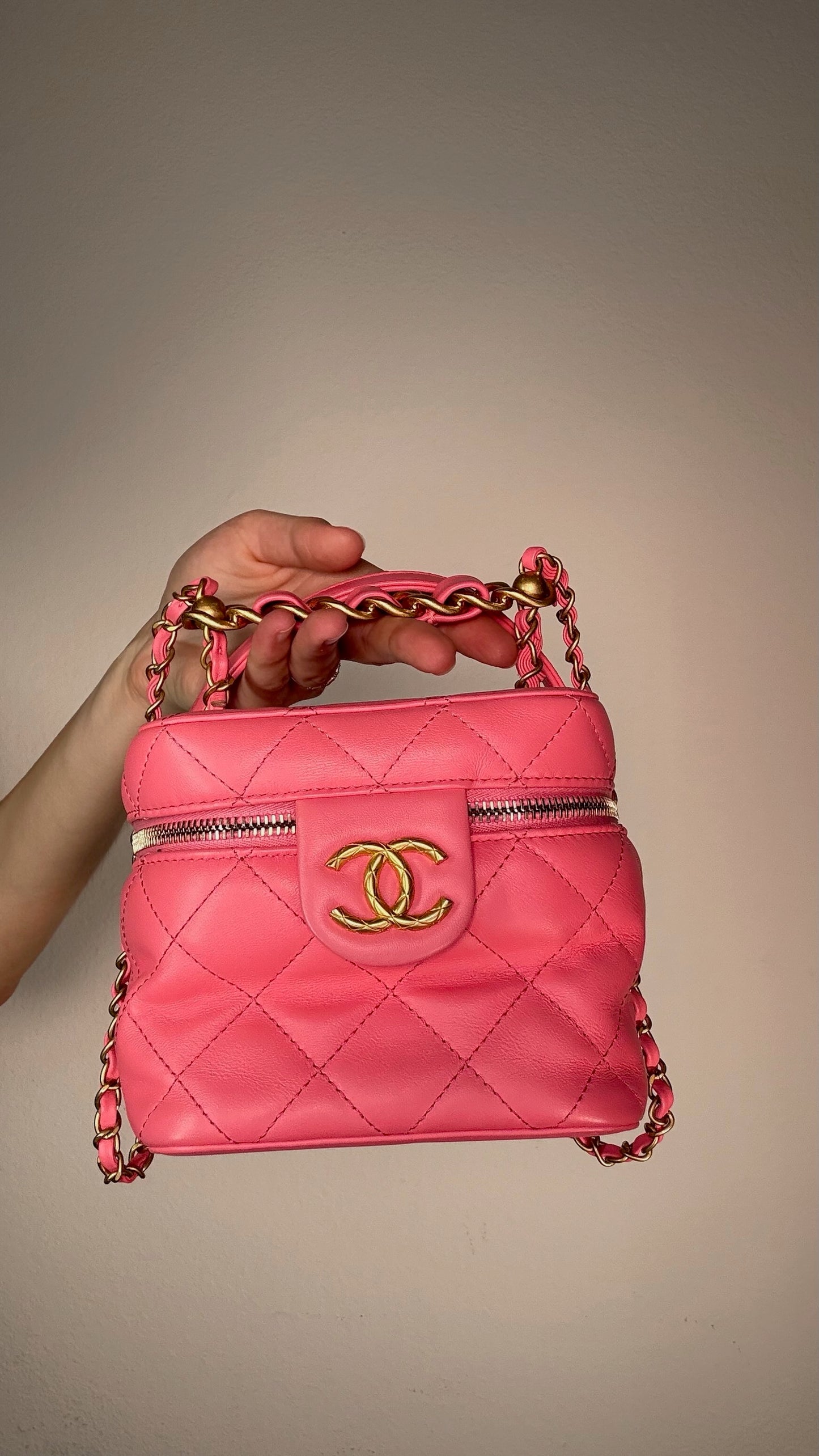 Chanel Pink Vanity Crossbody