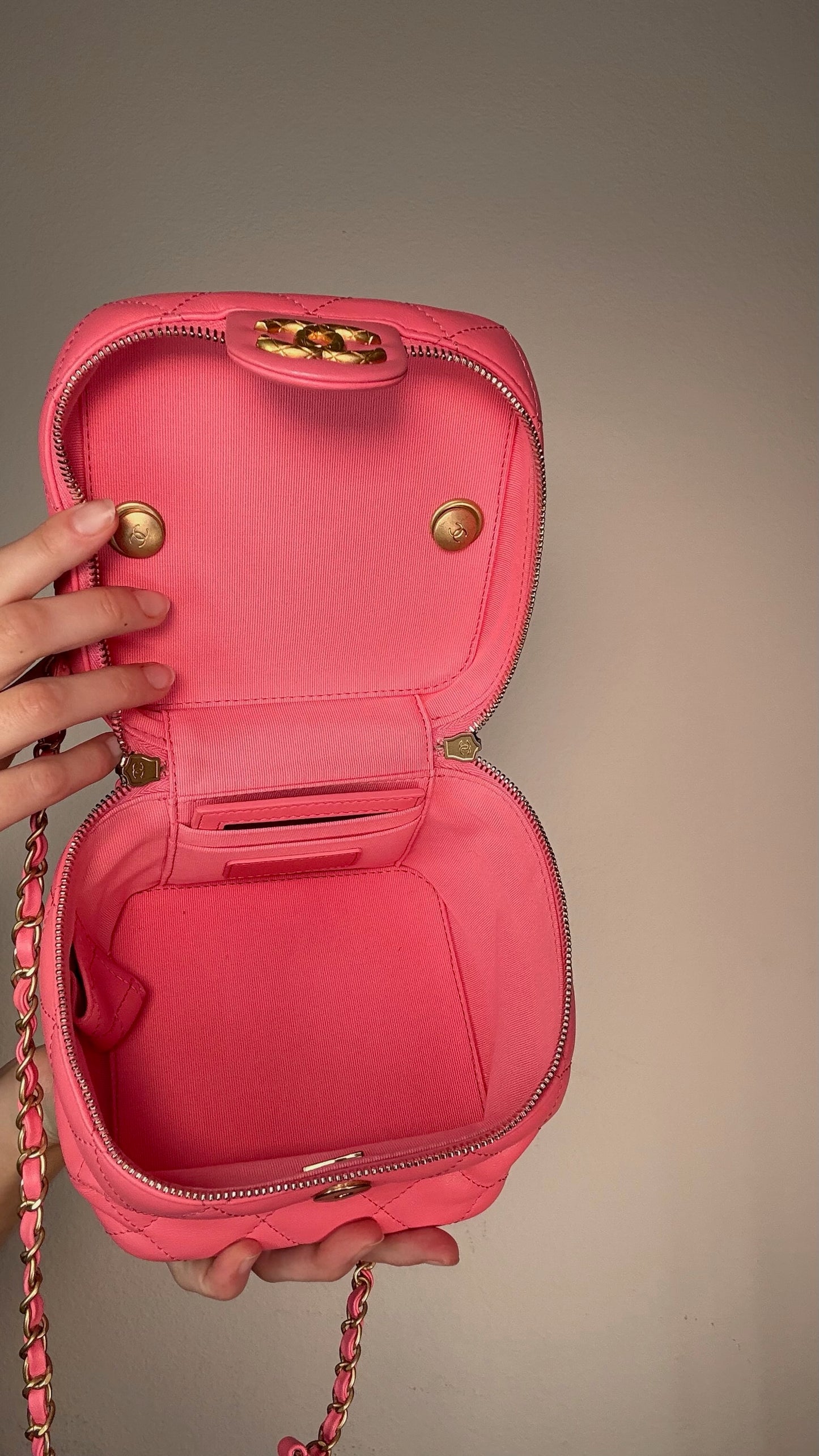 Chanel Pink Vanity Crossbody