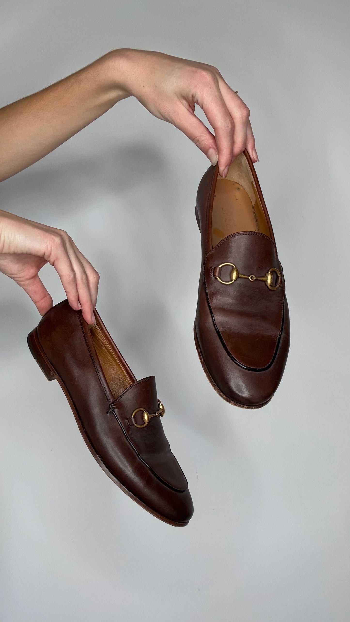 Brown Leather Loafers - 7.5