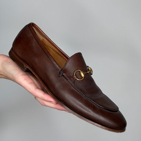 Brown Leather Loafers - 7.5