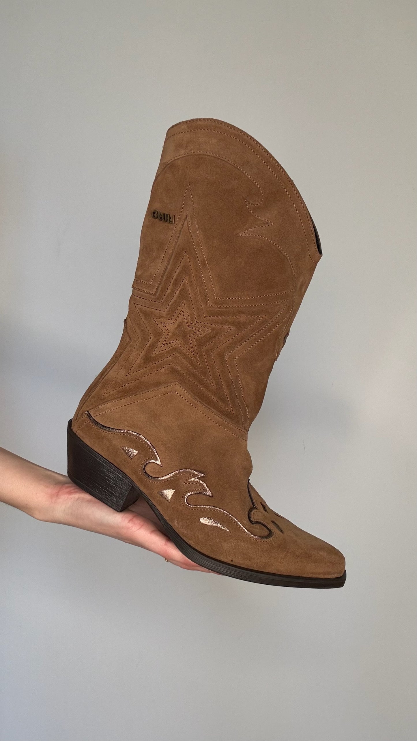 Brown Suede Boots - 7