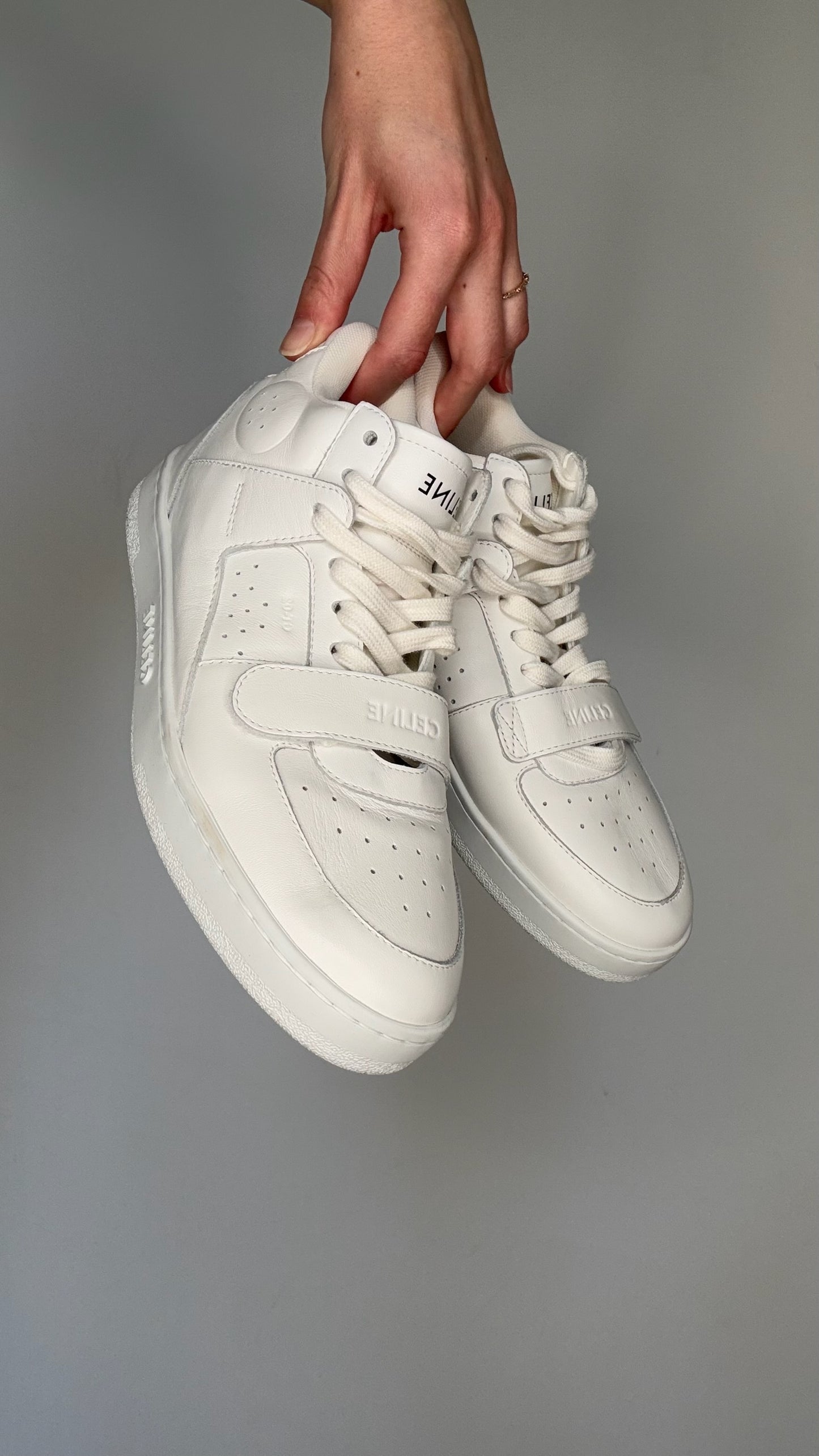 White High Top Sneakers - 7