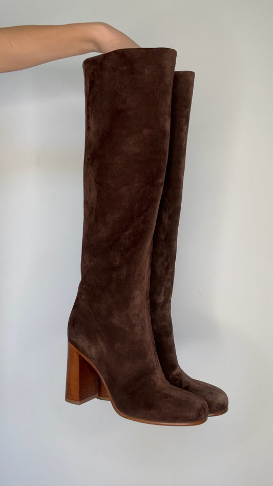 Brown Tall Boots - 8