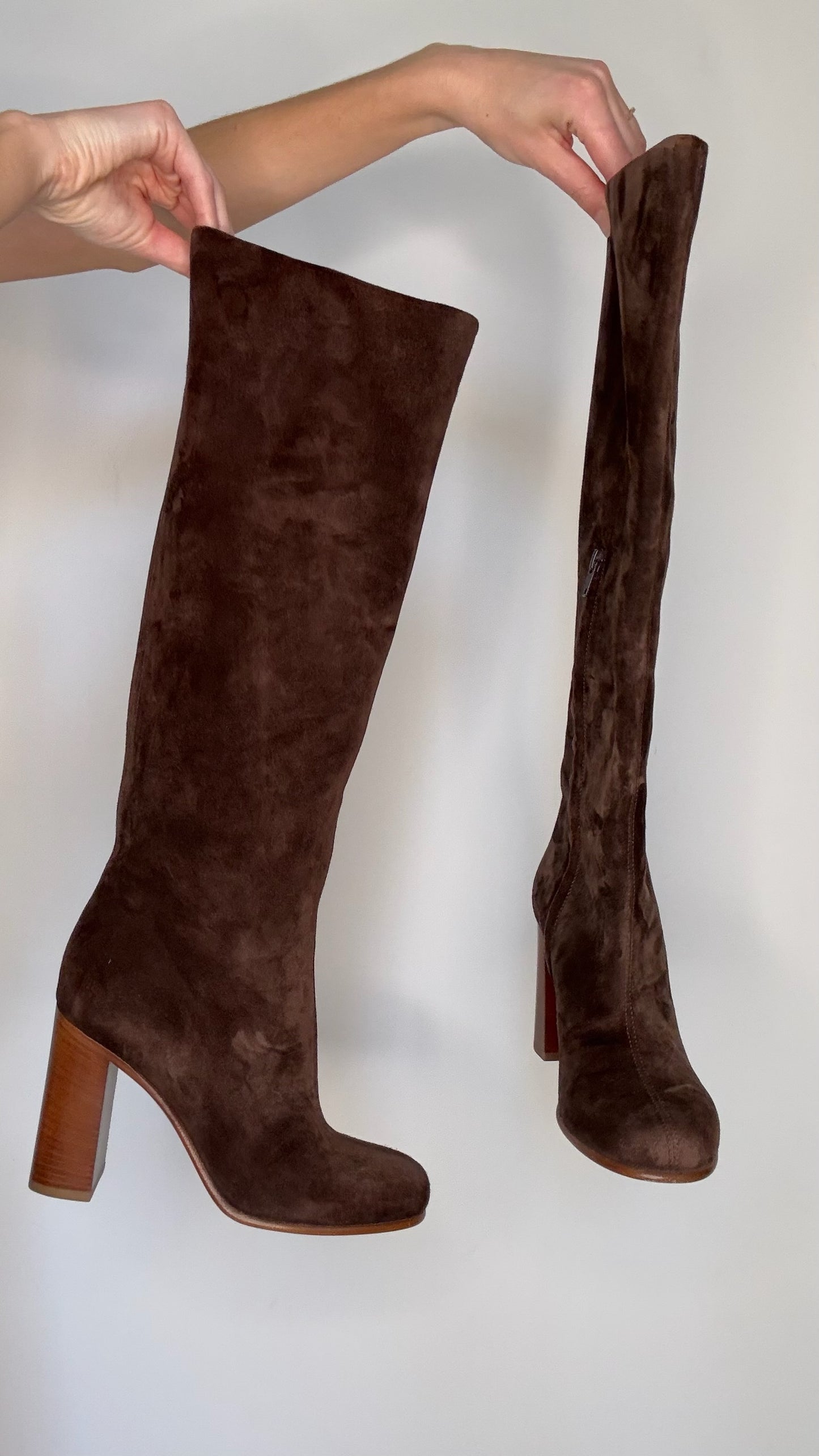 Brown Tall Boots - 8