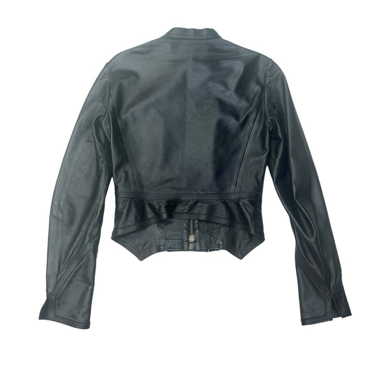 Black Leather Jacket by Tom Ford - S