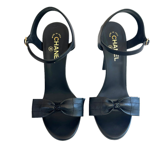 Black 2022 CC Logo Heels - 10.5