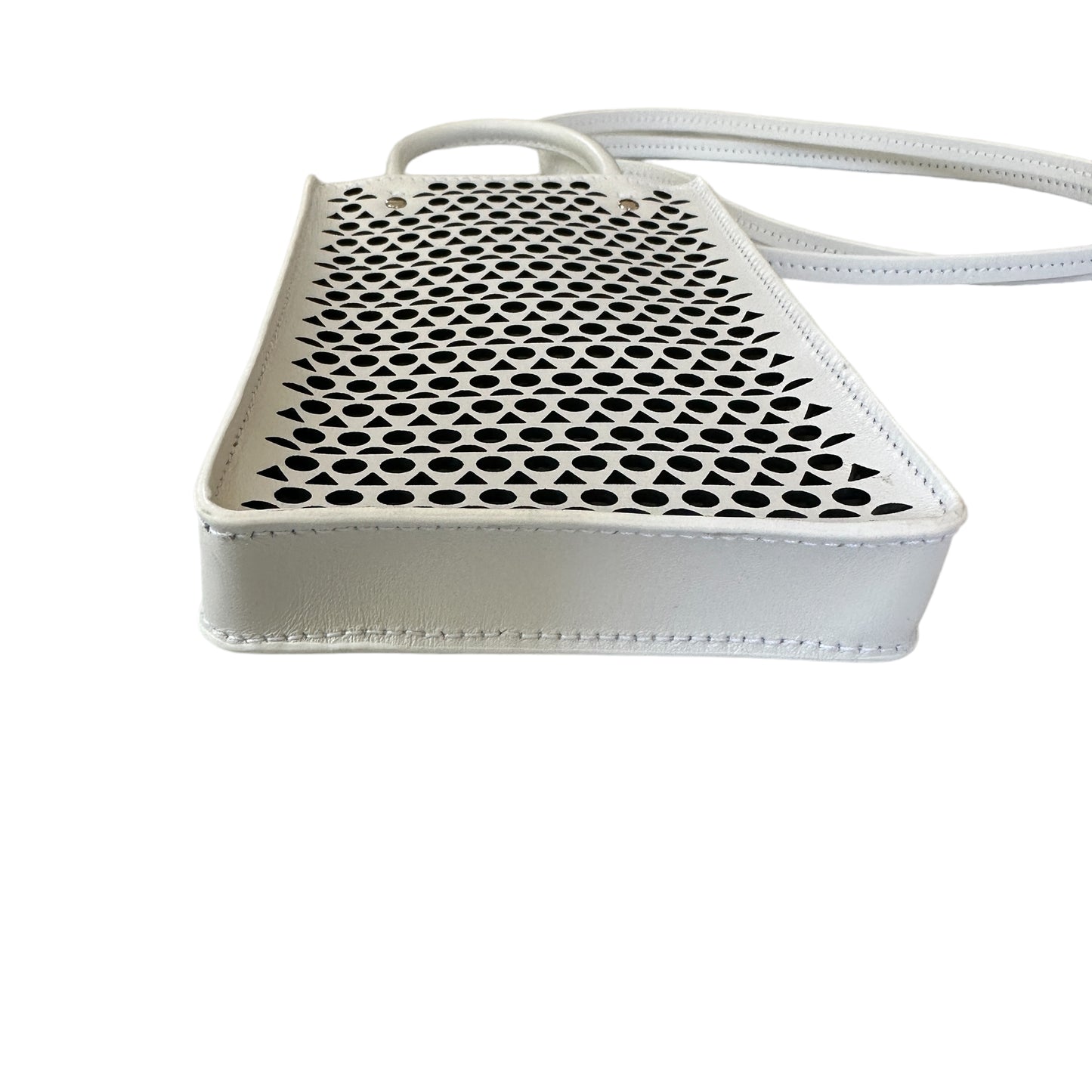 2022 White Perforated Mini Bag