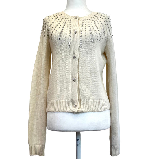 Crystal Embellished Cardigan - M