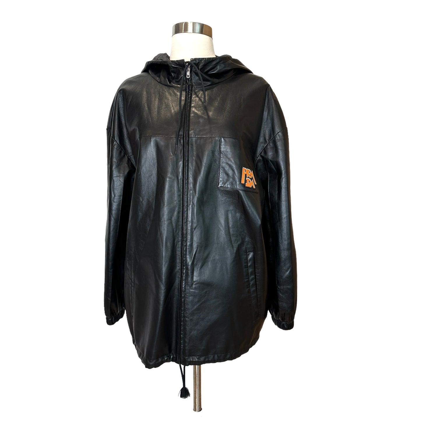 Oversized Leather Coat - S