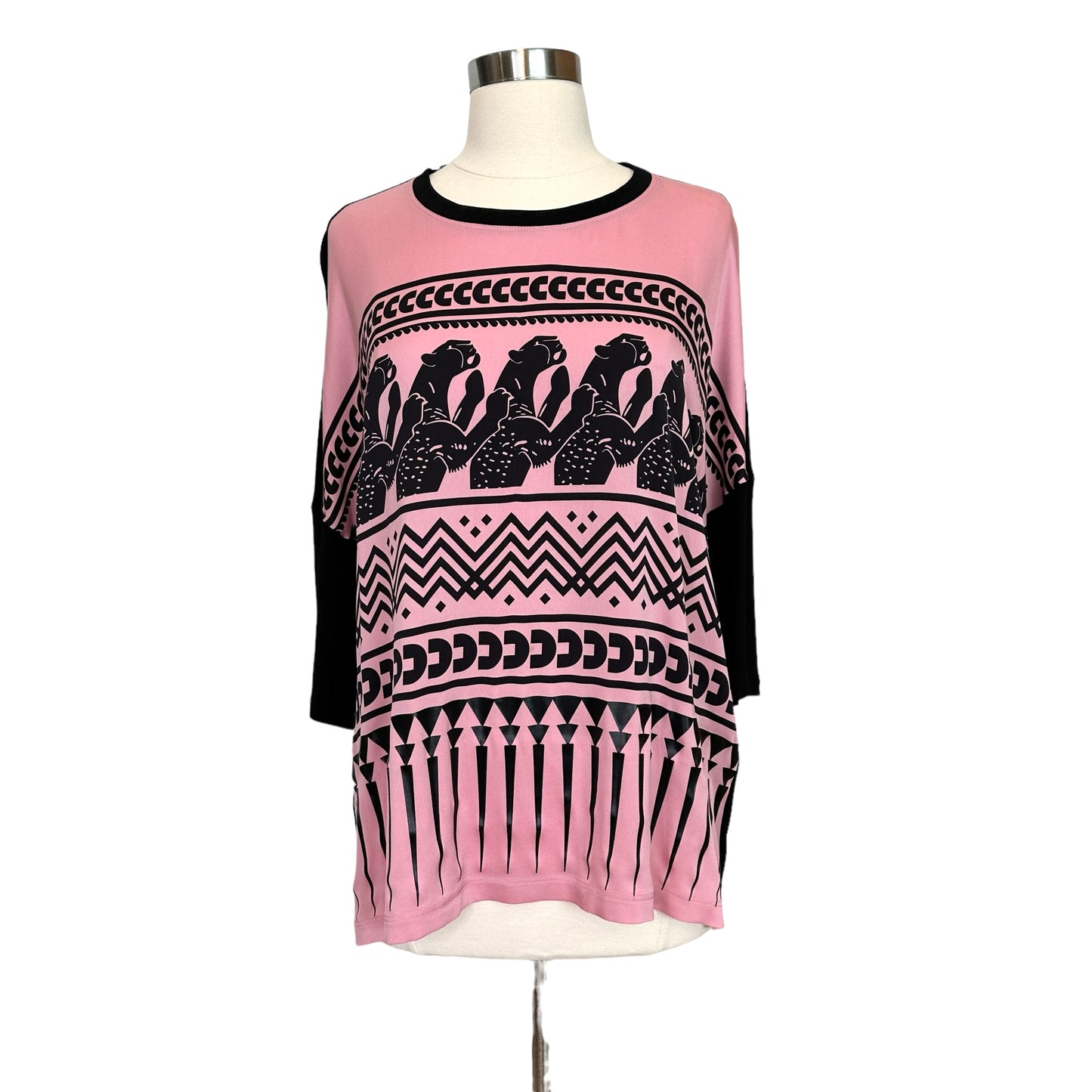 Printed Oversized Blouse - L