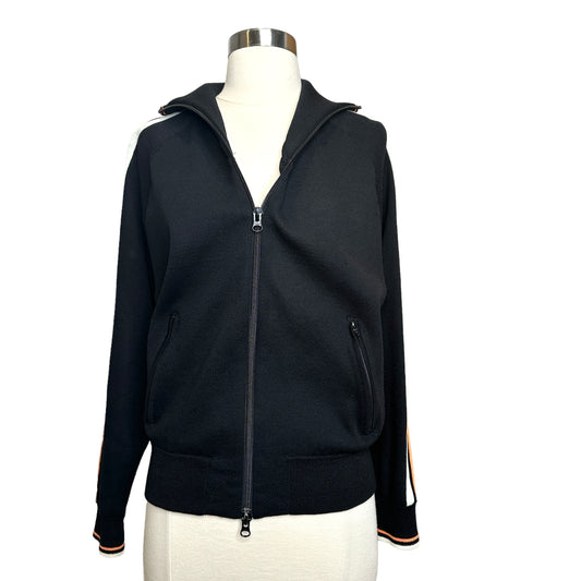 Black Zip Sweater - S