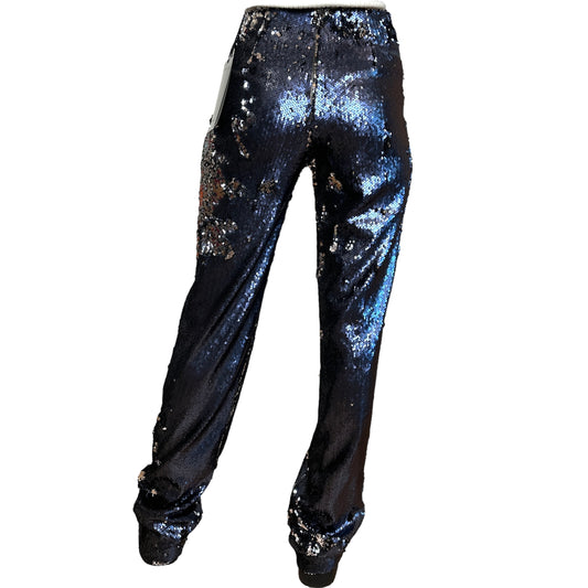 Blue & Silver Sequins Pants - 2