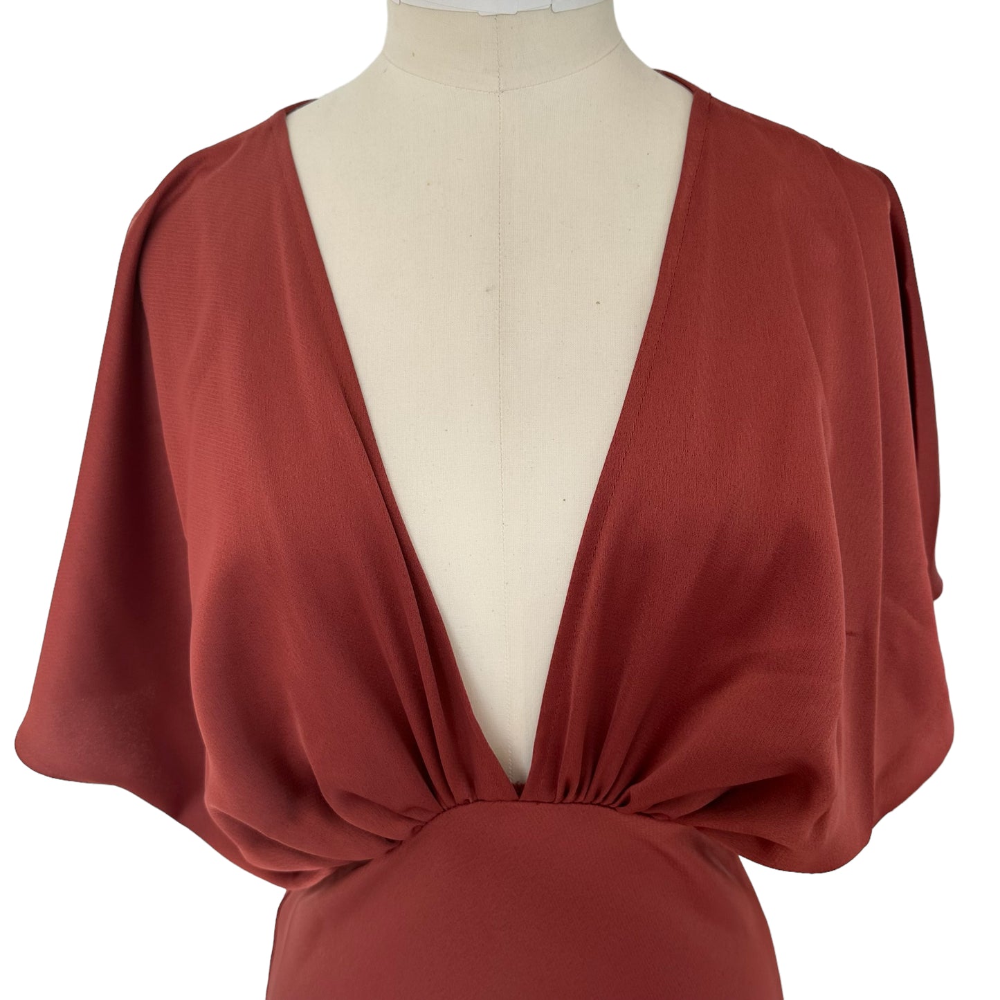 Deep Copper Long Dress - S