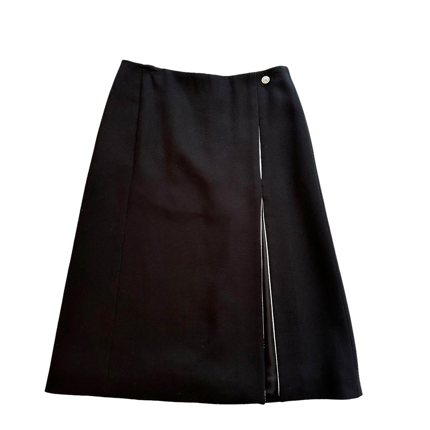 2021 Runway Black & White Silk Skirt - XS