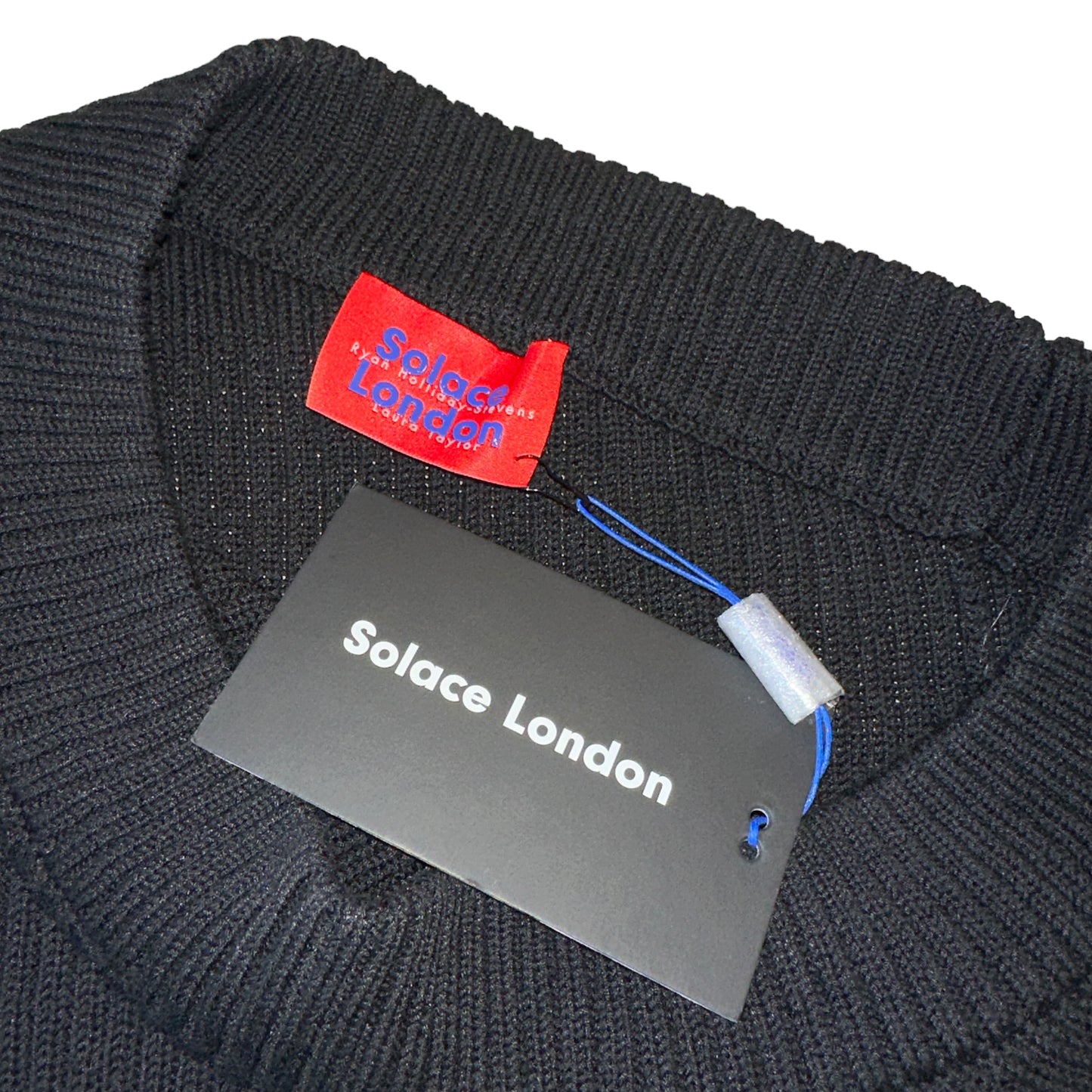Black One-Shoulder Sweater - M