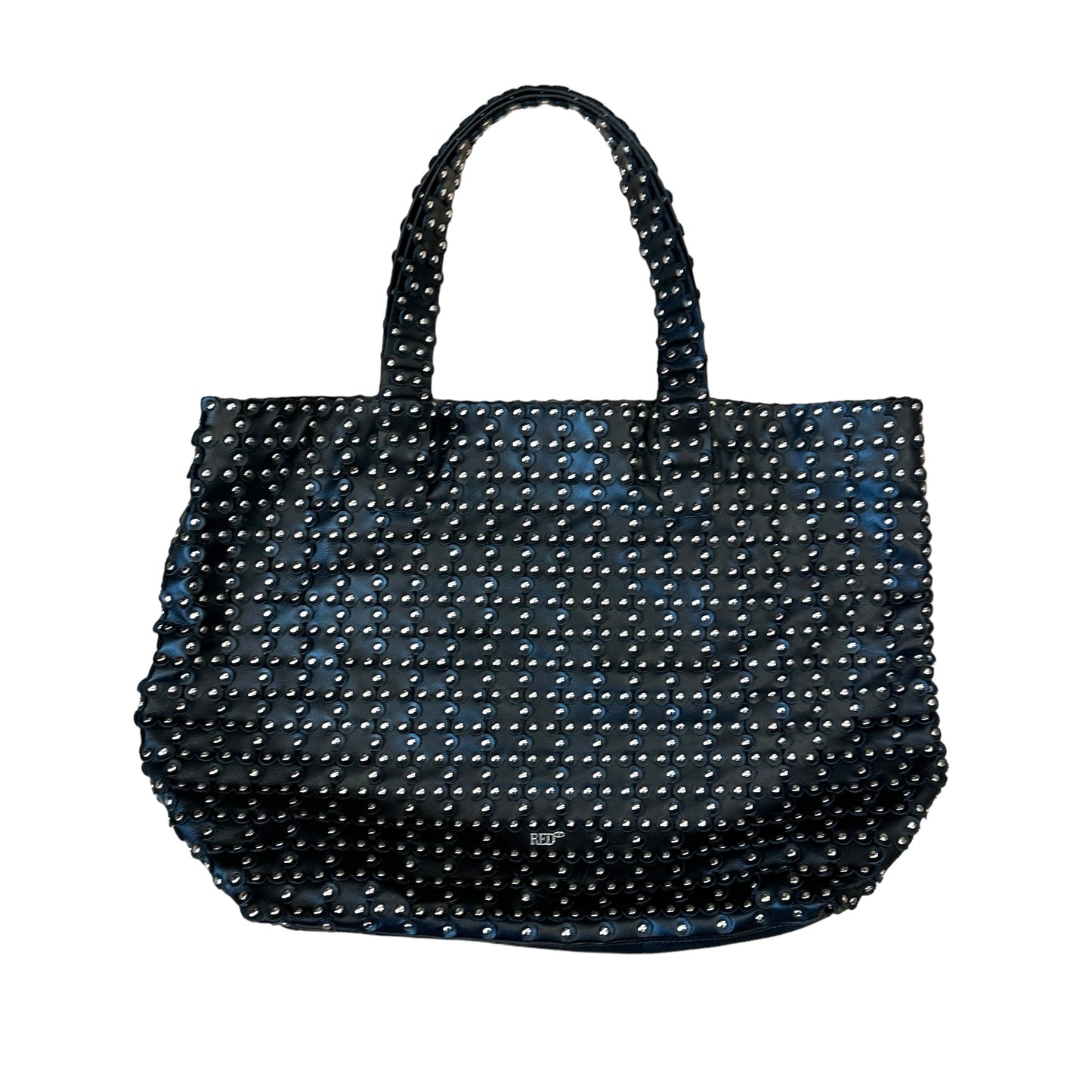 Lips Studded Leather Tote