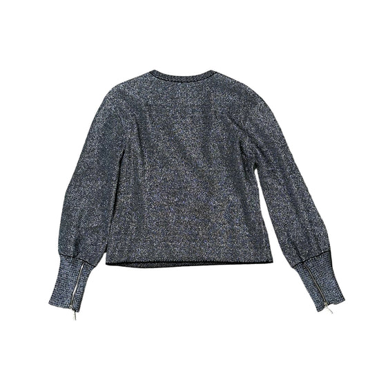Metallic Silver Sweater - S