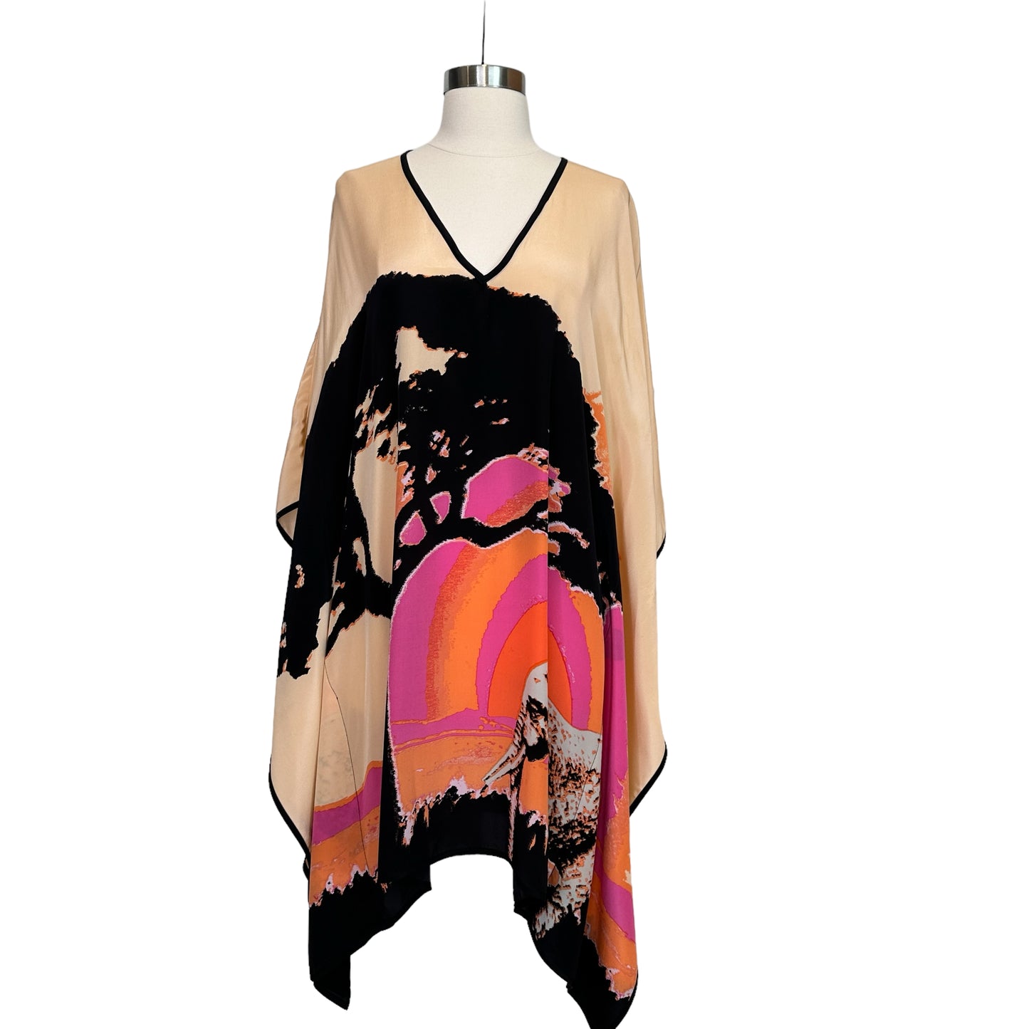 Silk Printed Tunic - L