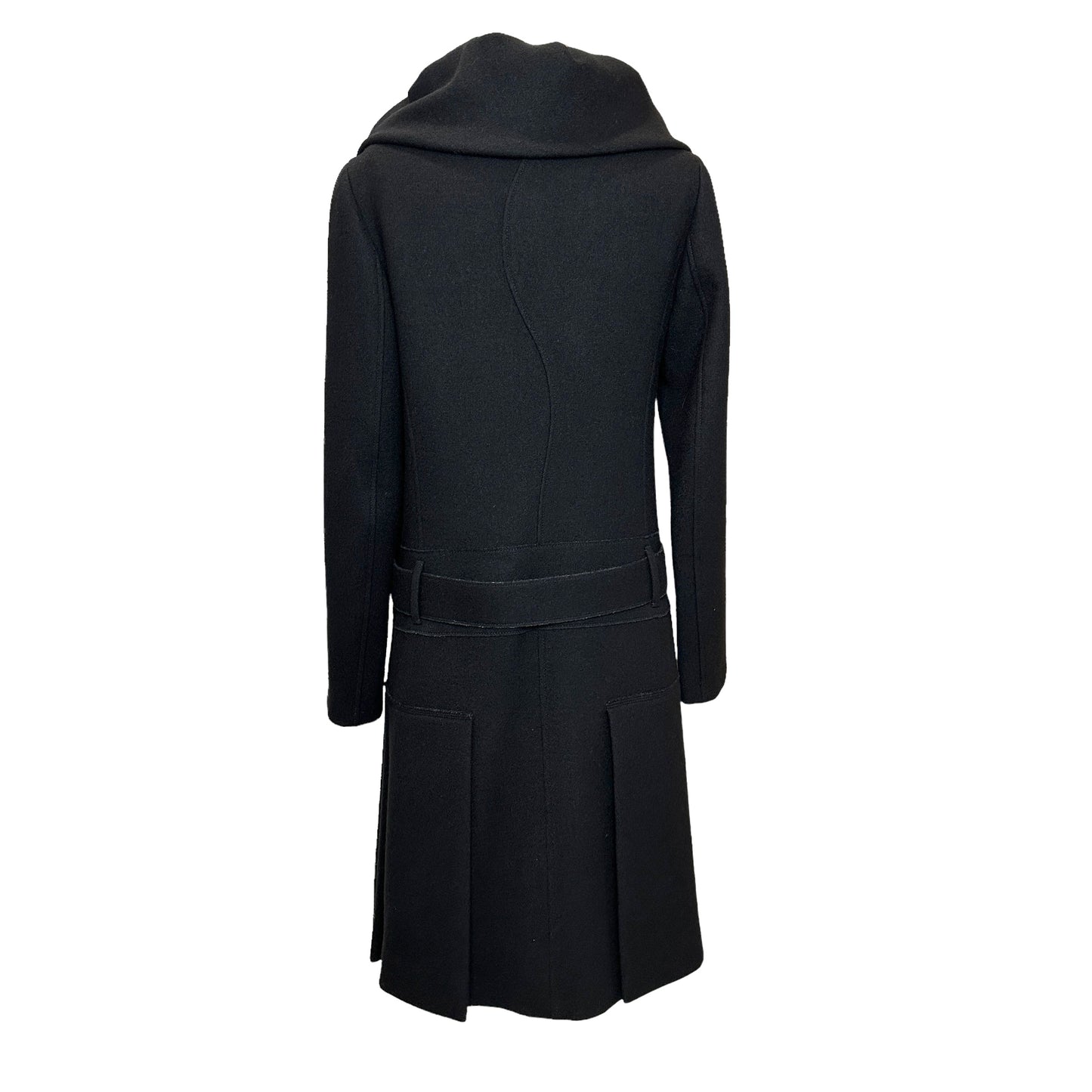 Black Wool Coat - M
