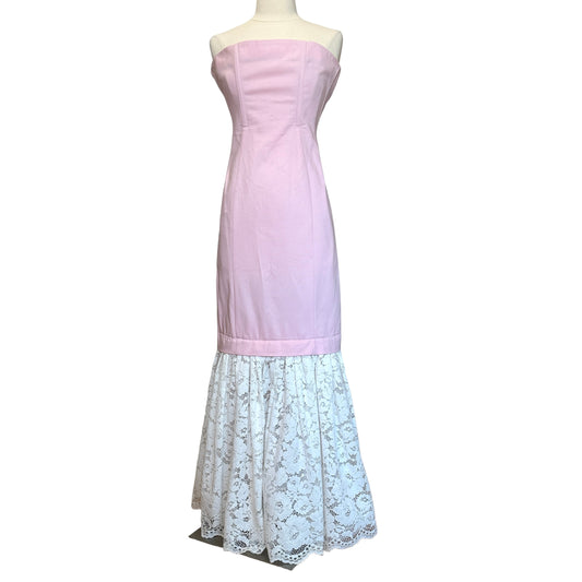 Pink Corset Gown w/Lace - 0