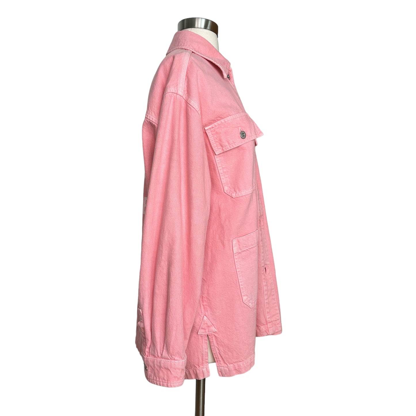 Pink Oversized Logo Jacket - S