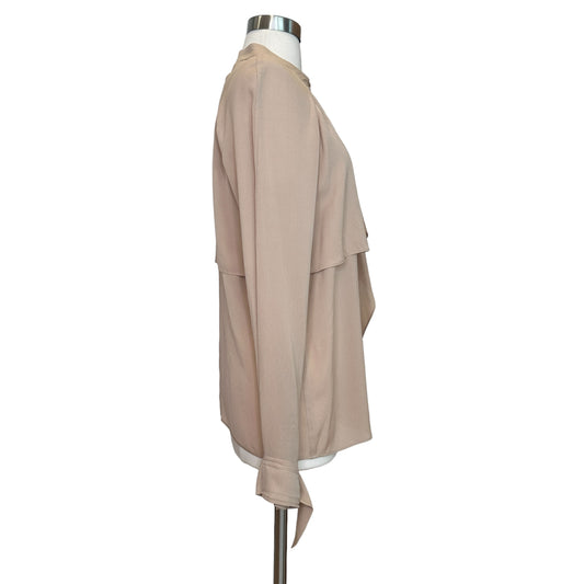 Beige Silk Shirt - M
