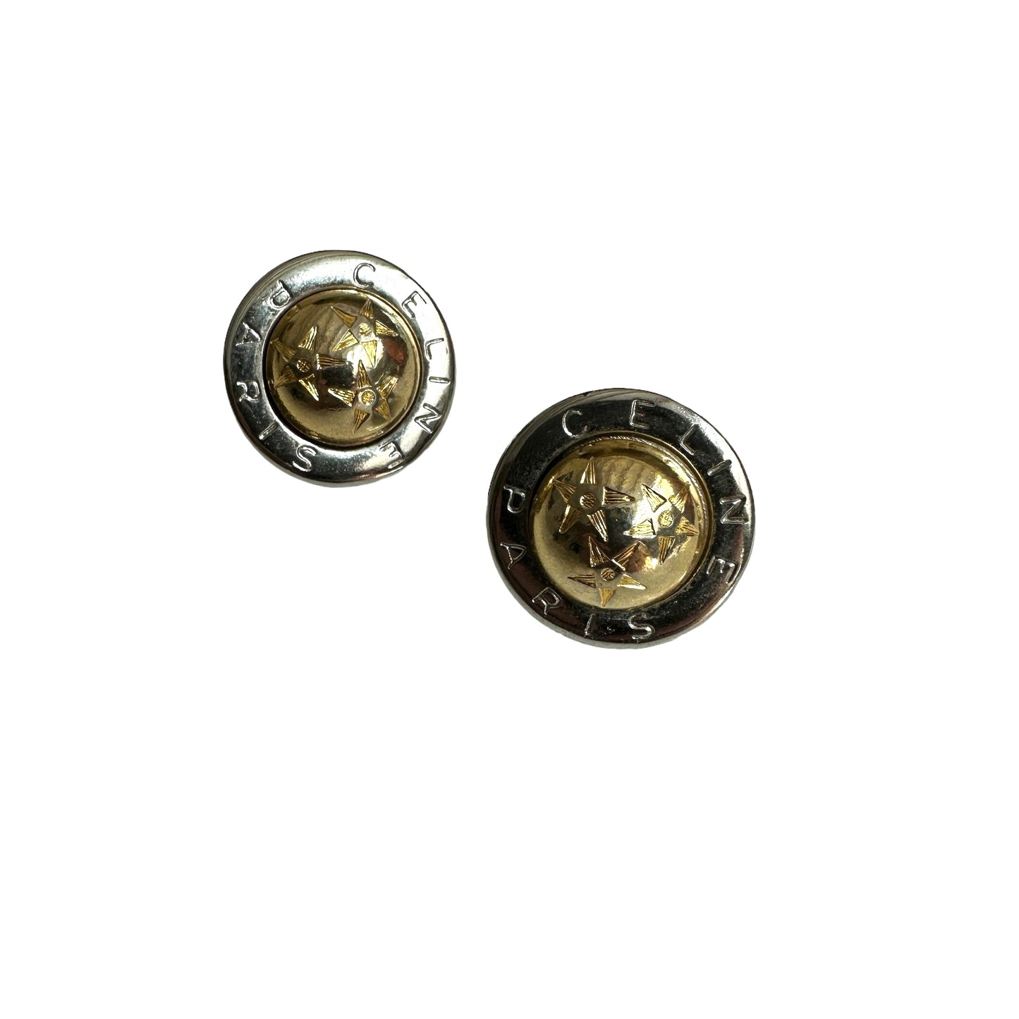 Silver & Gold Stud Earrings