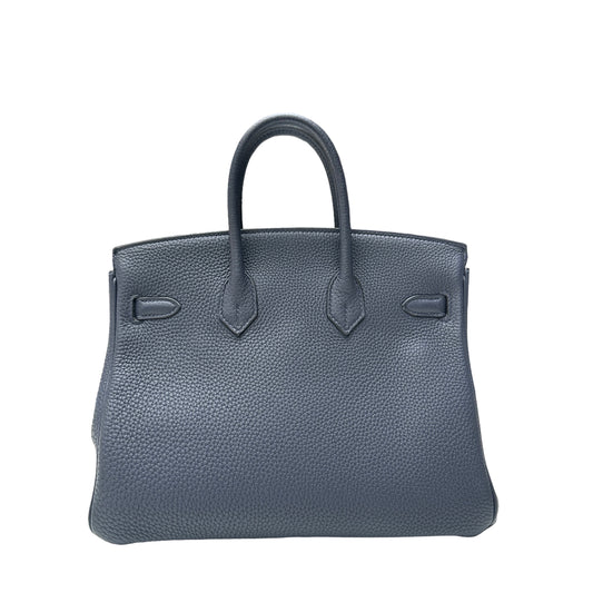 Birkin 25 Togo Leather Bleu Nuit