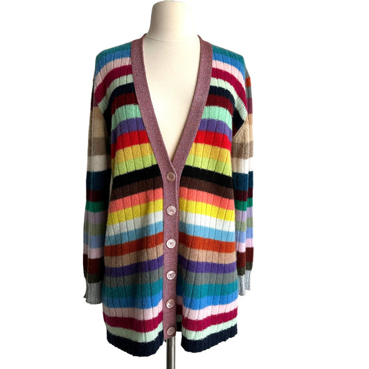 Rainbow Cashmere Cardigan - XS