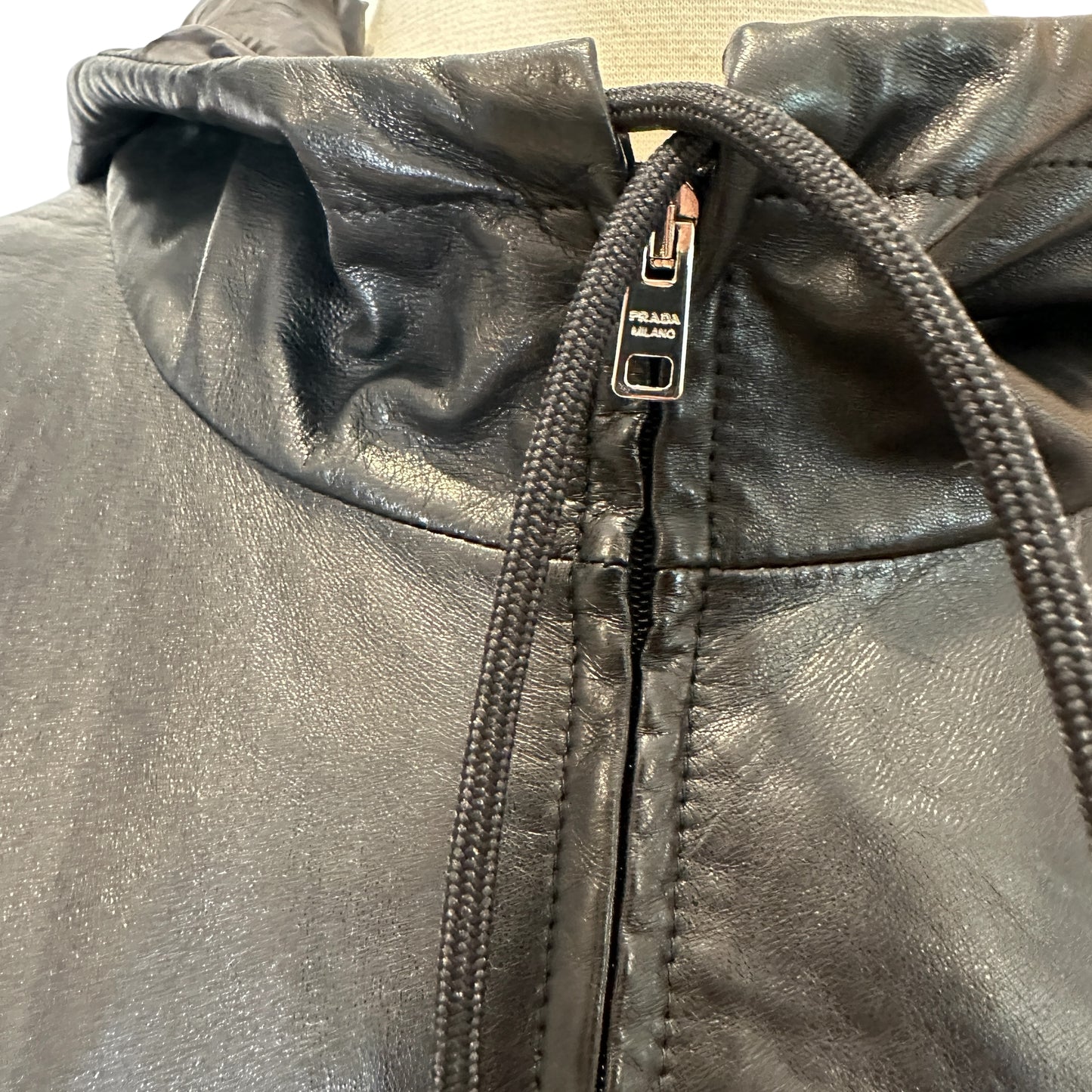Oversized Leather Coat - S