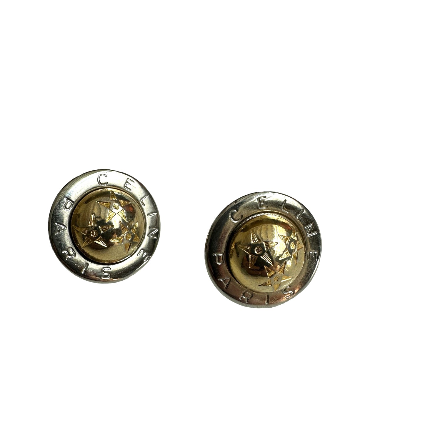 Silver & Gold Stud Earrings