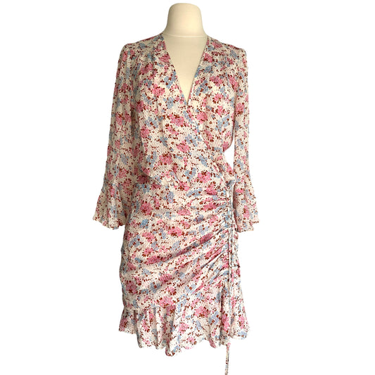 Pink Floral Dress - M