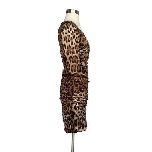 Leopard Silk Dress - XS