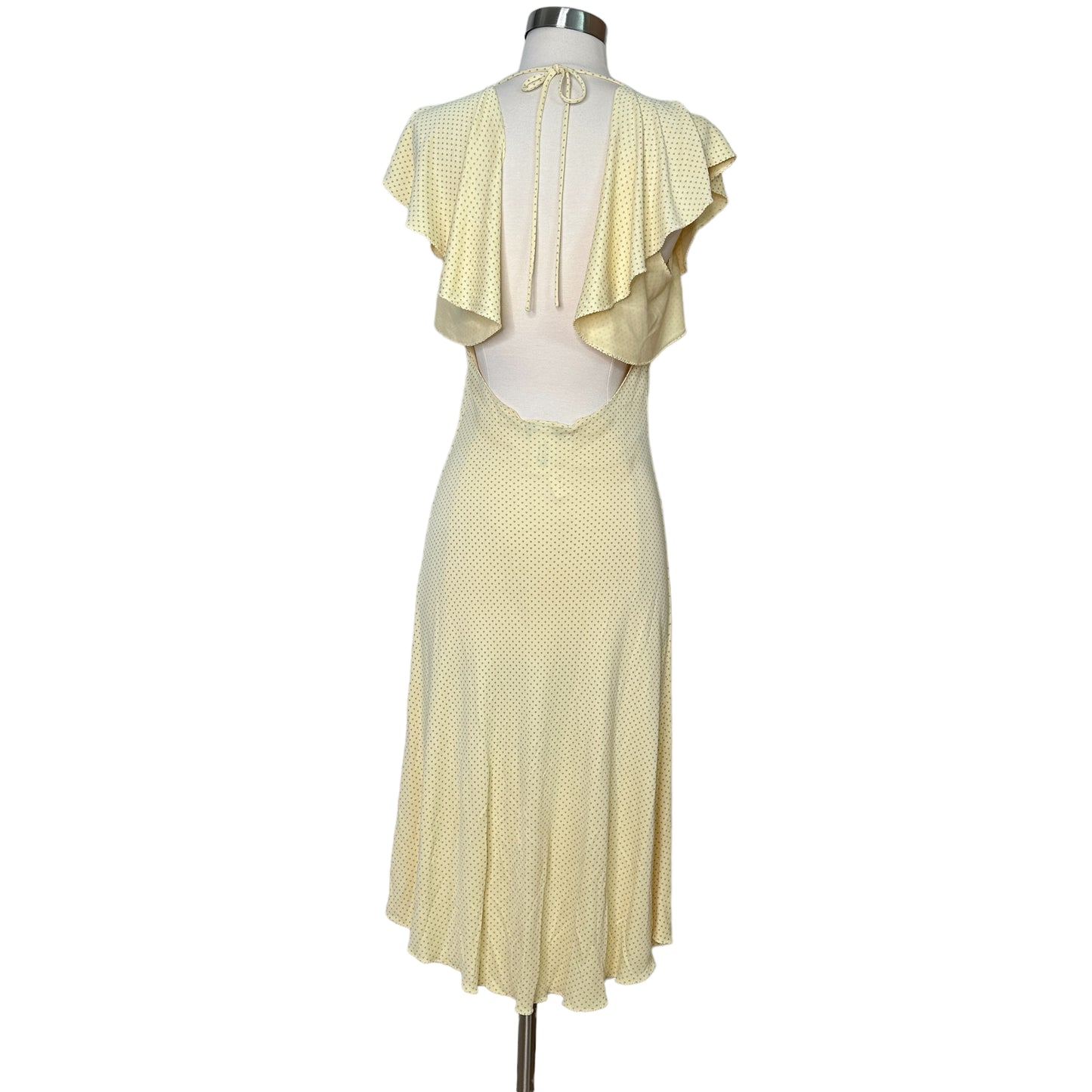 Pale Yellow Vintage Dress - M
