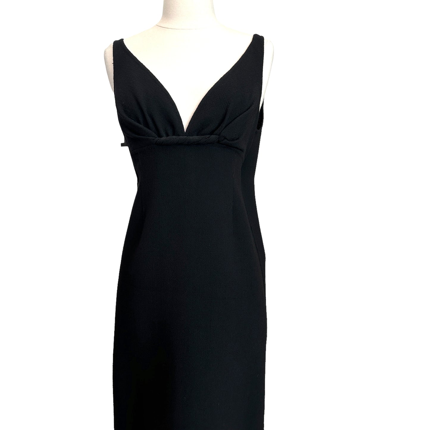Black Sleeveless Dress - L