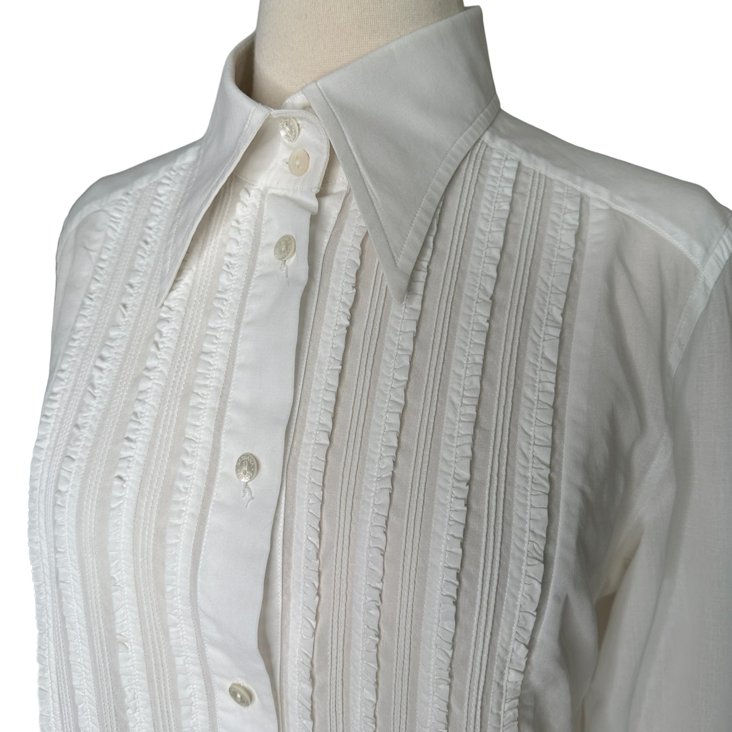 White Button Down Shirt - L
