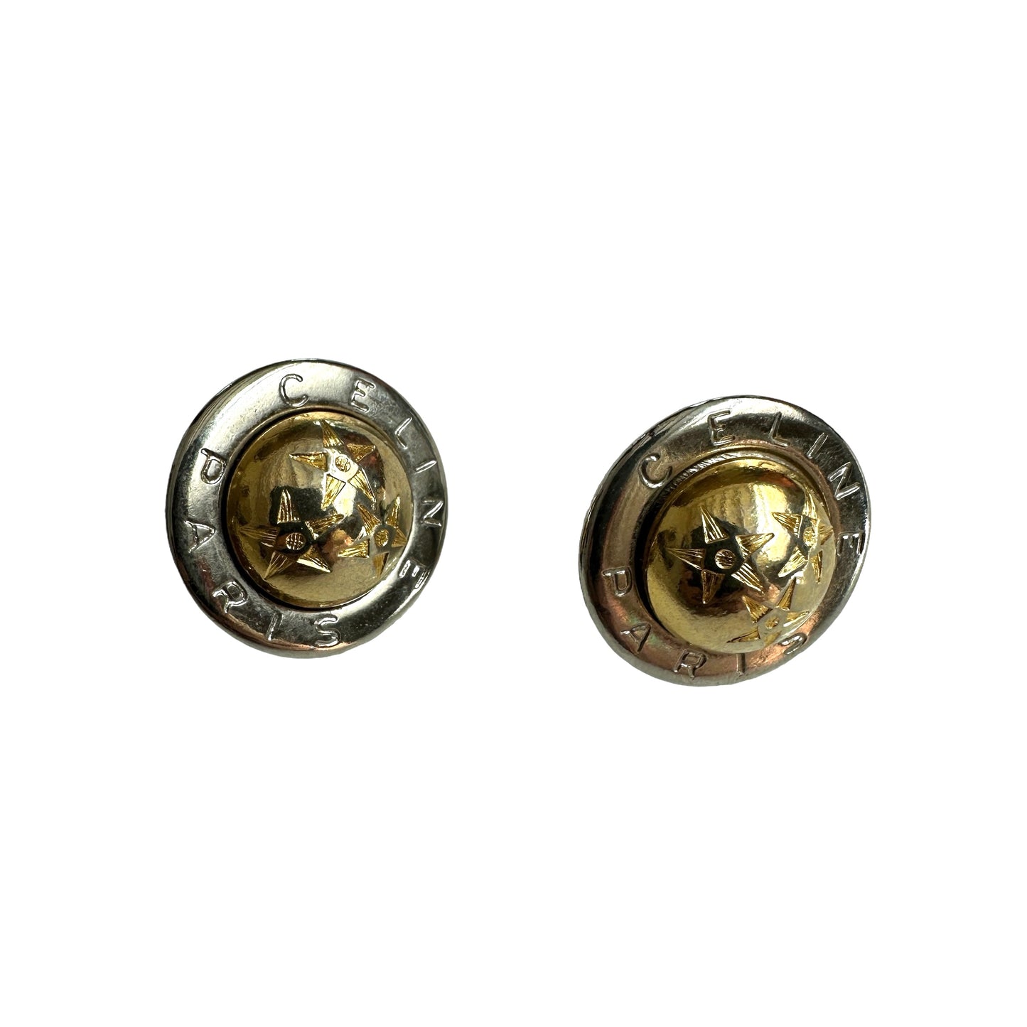 Silver & Gold Stud Earrings