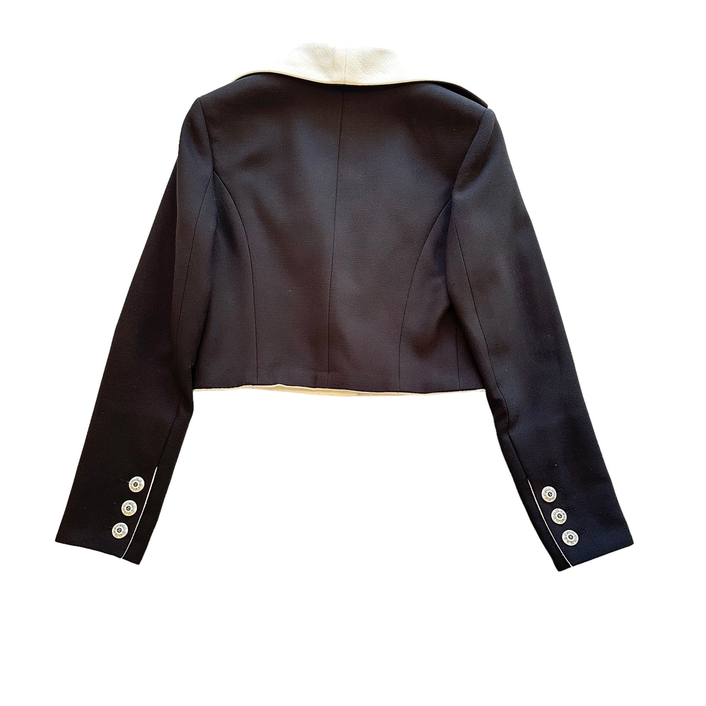 2021 Runway Black & White Silk Jacket - S