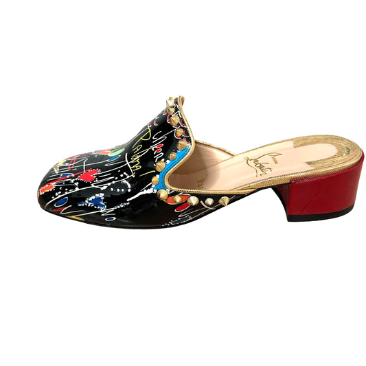 Patent Leather Mules - 7.5