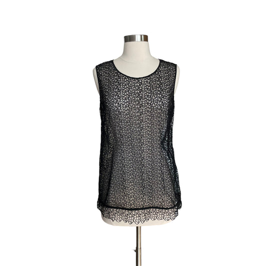 Geometric Lace Top - L