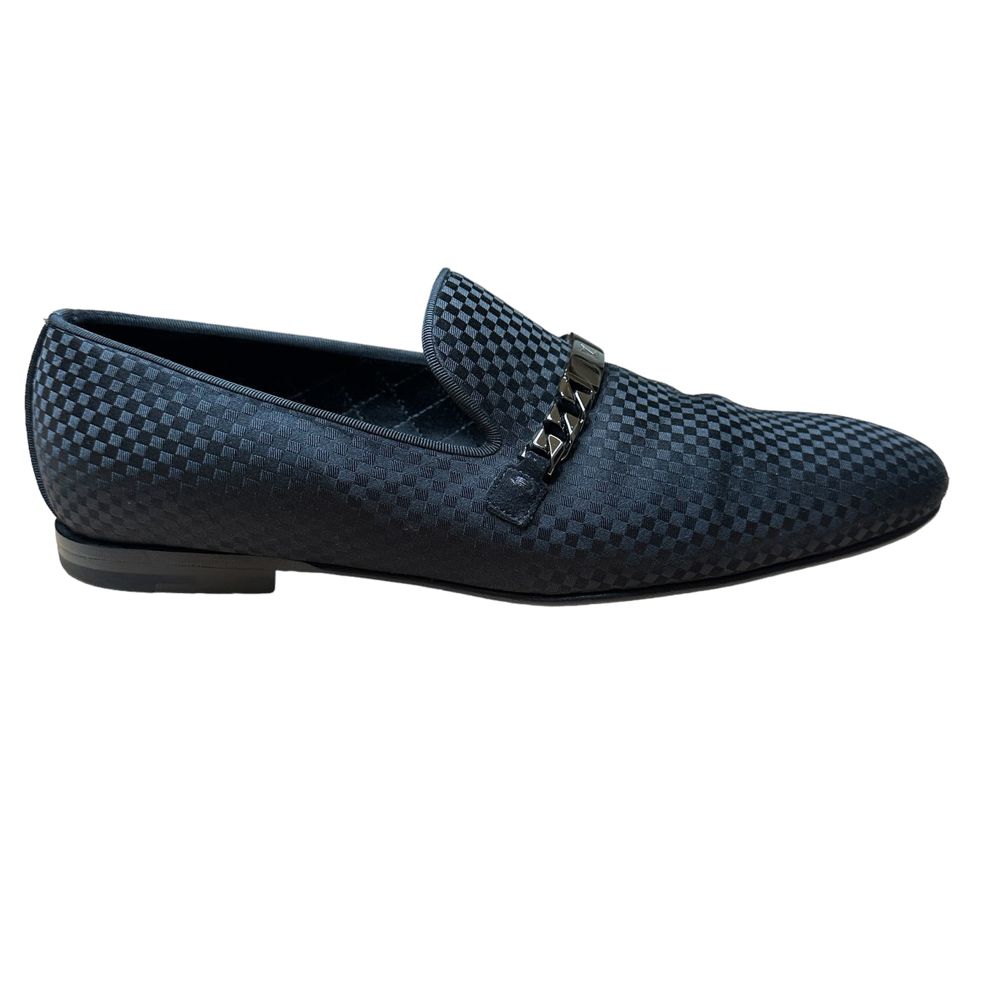 Black Logo Men Loafers - 9