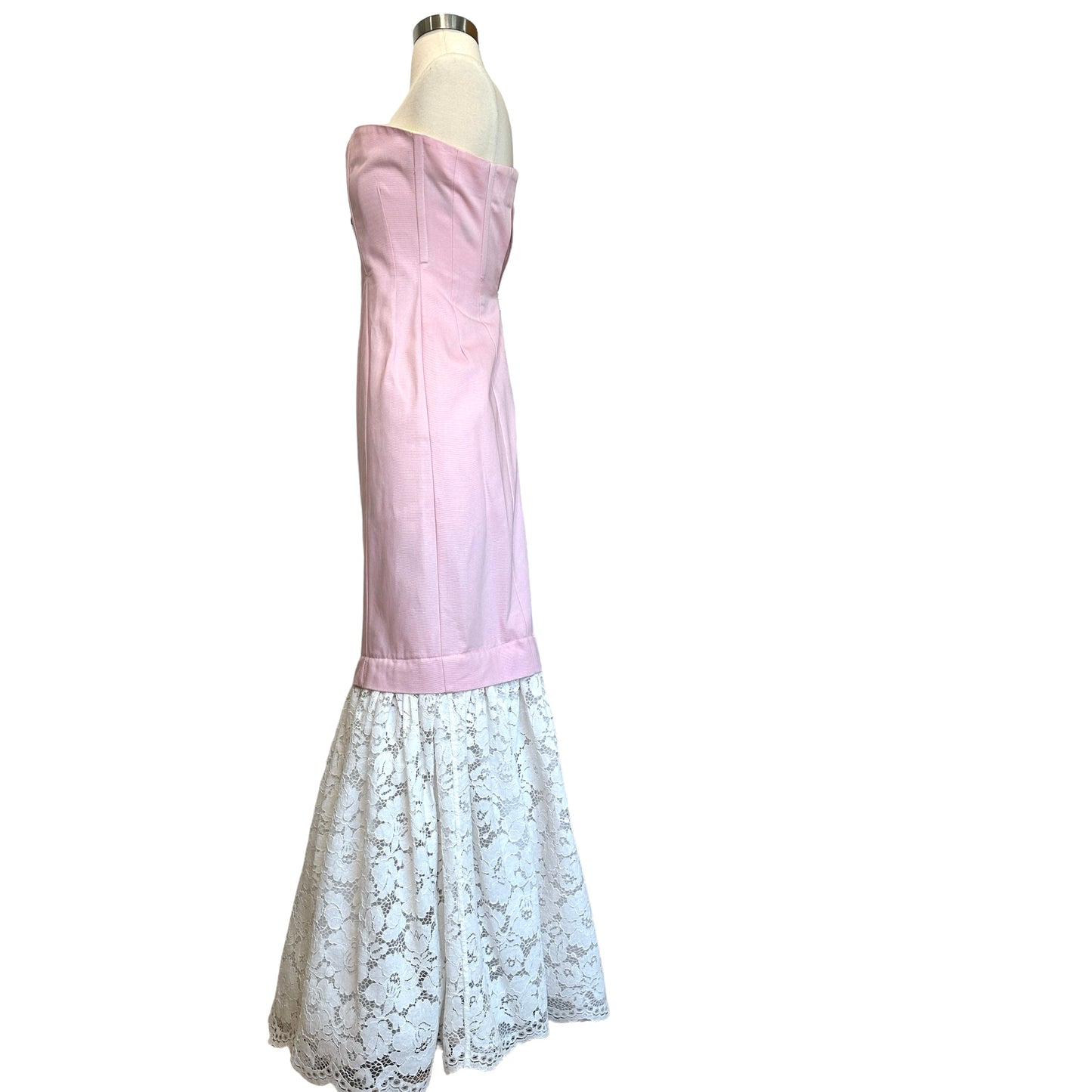 Pink Corset Gown w/Lace - 0