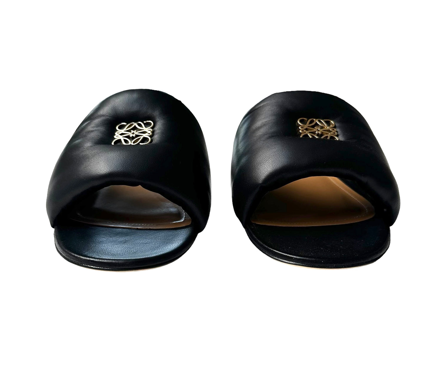 Black Padded Slides - 9