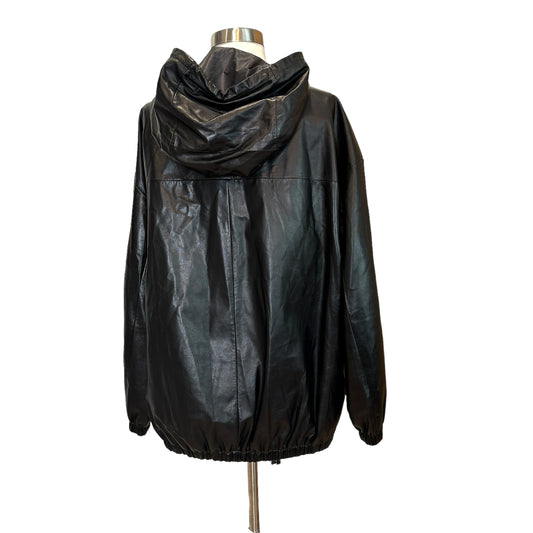 Oversized Leather Coat - S