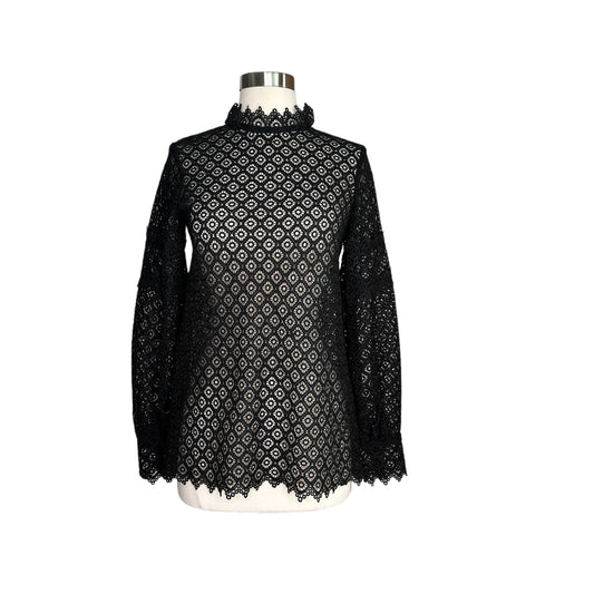 Black Lace Blouse - XS
