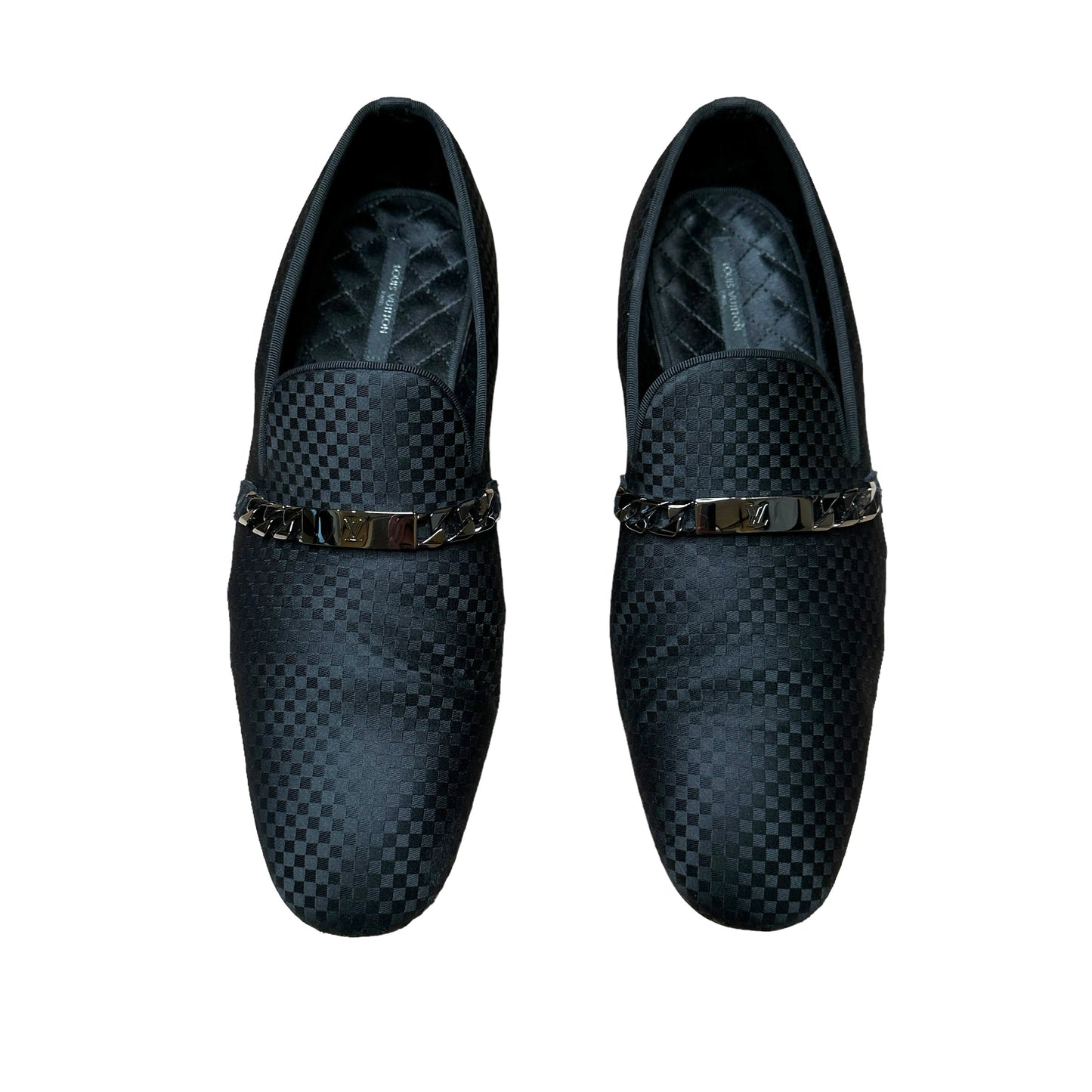 Black Logo Men Loafers - 9