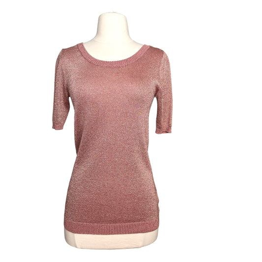 Pink Metallic Top - M
