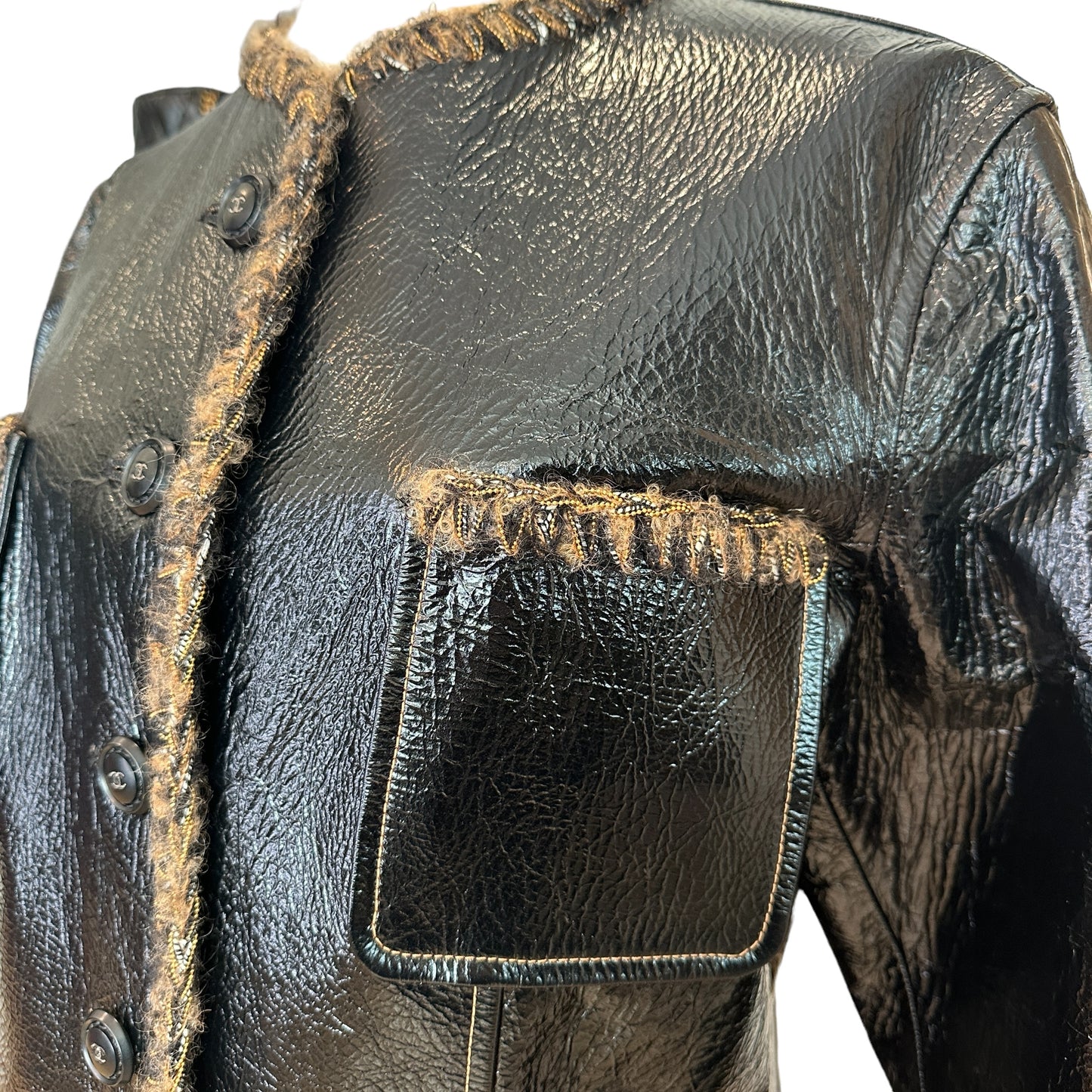 Patent Leather Jacket - XL