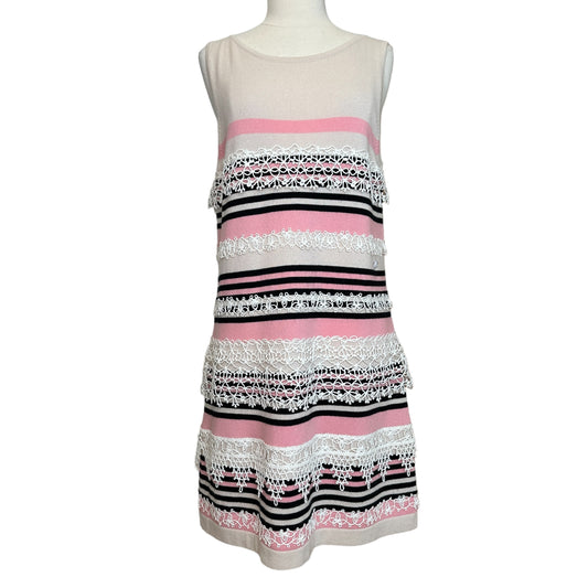 Cashmere Striped Dress - L