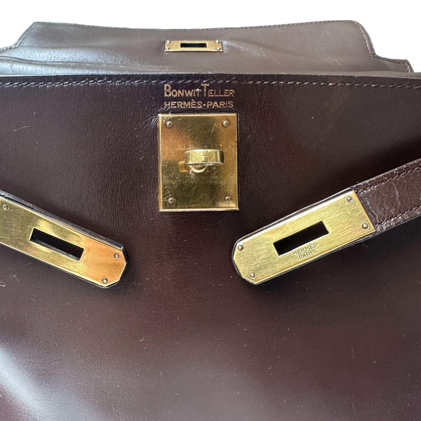 Vintage Brown Box Kelly 25 Bag